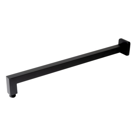 ALFI BRAND Black Matte 20" Square Wall Shower Arm ABSA20S-BM